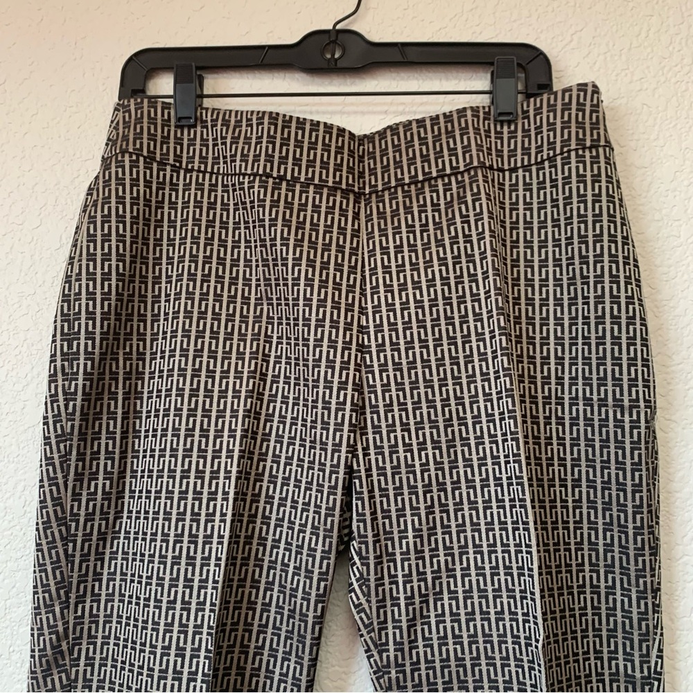 Nic + Zoe Geometric Jacquard Dress Pants size 12 - Picture 3 of 13